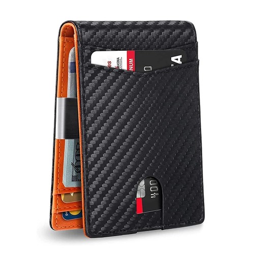 Mens leather wallet rfid - mens,