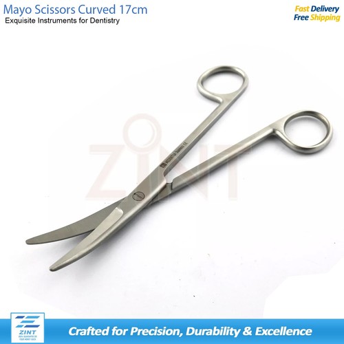 Mayo scissors curved 17cm - mayo,