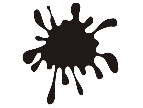 Paint splat stickers set - paint,