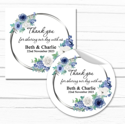 Personalised wedding stickers - personalised,