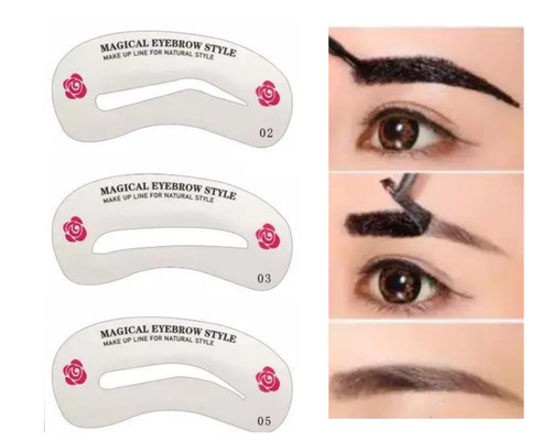 6pcs eyebrow stencils shaper - 6pcs,