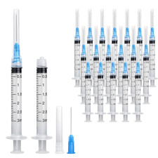 20 Pack 3Ml Syringes with 23G