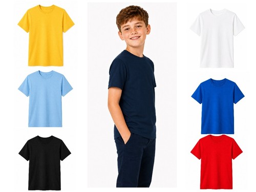 Boys girls kids plain shirts - boys, t