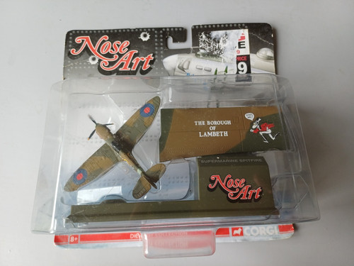 Corgi nose art model aircraft - corgi,