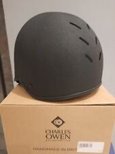 Charles Owen JS1 PRO SKULL CAP Jockey Skull Horse Riding Hat Black 53 Immaculate