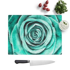 Mint Green Rose Chopping Board