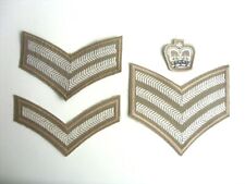 SHIRT RANK BADGES  BRITISH ARMY UK LCPL CPL SGT SSGT/CSGT  FAD 