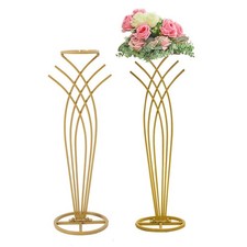Metal geometric flowers stand - geometric,