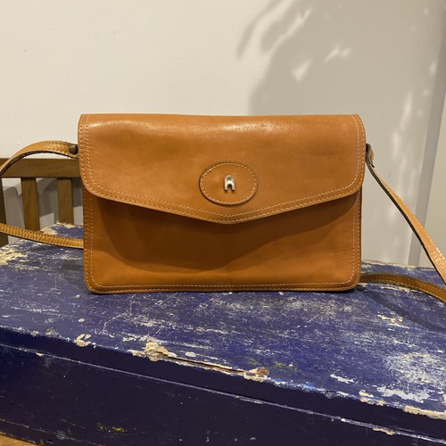 Real tan leather shoulder - real,
