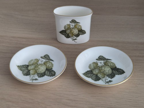 3pc set royal worcester bone - set,