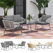 4 Piece Rattan Garden