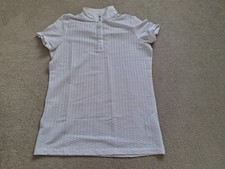 Ladies Pikeur show shirt - size 38 - White with diamond design on the sleeve