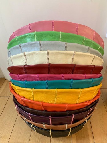 Genuine leather moroccan - genuine,