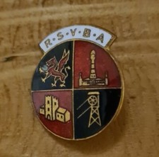 Welsh Coal Rhymney Sirhowy Valley Bowling Association Enamel Badge (3 4 £3P&P)