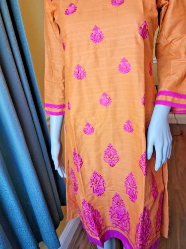Ready made chanderi silk - made,