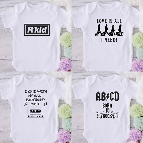 Rkid oasis beatles babygrow - rkid,
