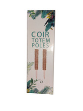 2X Moss Poles Extendable Coco Coir Pole House`Plant Support Totem Poles Decor UK