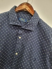 RALPH LAUREN Navy Polka Dot