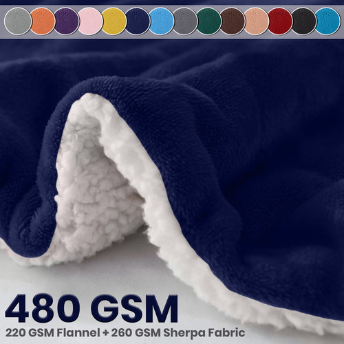 480 gsm luxury heavy - 480, sherpa
