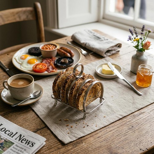 Stainless steel toast rack - stainless,
