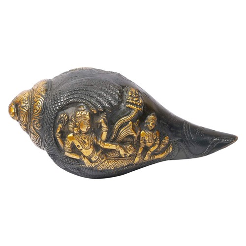 Brass vishnu lakshmi carving - brass,