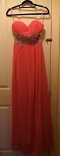 Peach Evening/prom/bridesmaid Dress. Size M. 10
