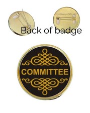 Committee 27mm Metal Lapel Pin