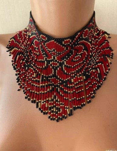 Handmade boho seed - seed, beaded