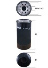 Oil Filter MAHLE Fits ISUZU