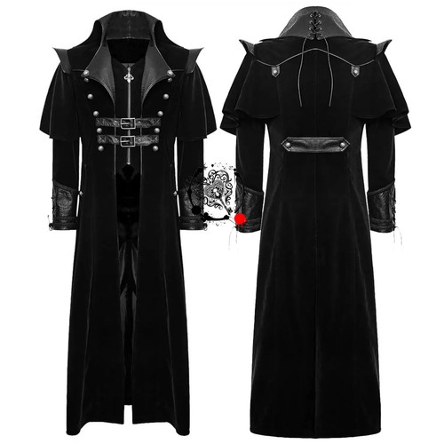 Men gothic black - gothic, velvet