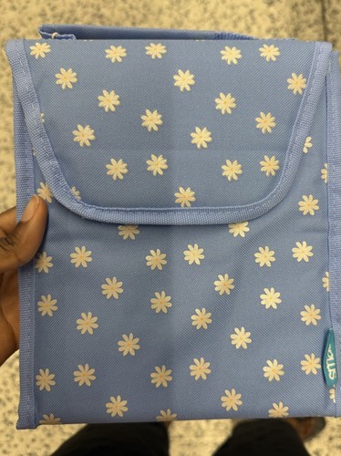 Flower blue lunchbox - blue,