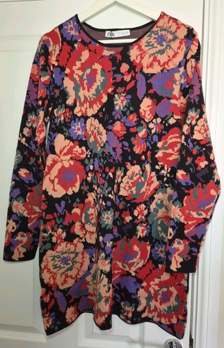 Zara large floral - zara, knit
