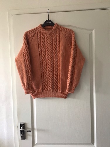 Hand knitted unisex aran - hand,