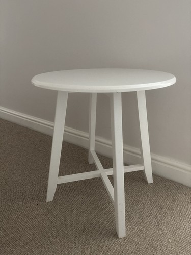 White side table kragsta - , large