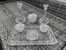 Vintage 7 Piece Clear Glass