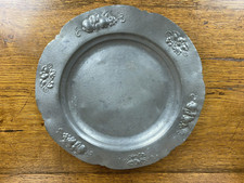 Large Hammered Pewter Charger