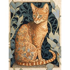 Ocicat with Flower Pattern Fur