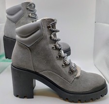 Golddigga  Grey Suede Block