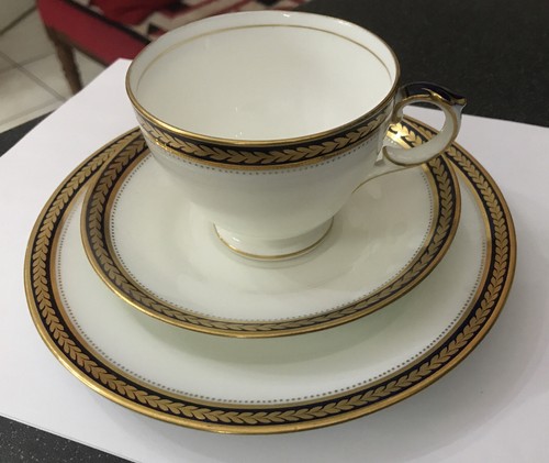 Antique crescent china cobalt - antique,