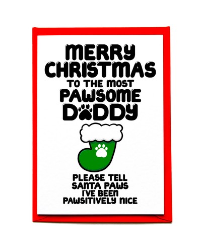 Christmas card dad from - card,