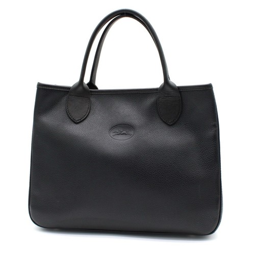 Longchamp black leather - black,