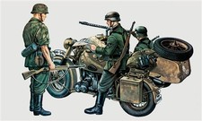ITALERI 315 BMW R75 with sidecar . 1/35 scale Plastic Kit
