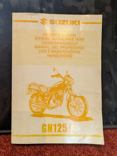 Suzuki gn125 owner manual - suzuki, gn125/e