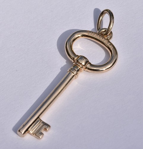 Tiffany keys pendant 18k - keys,