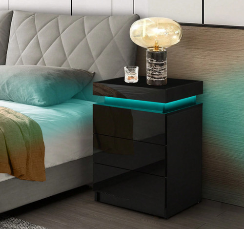 Drawers high gloss - high, front