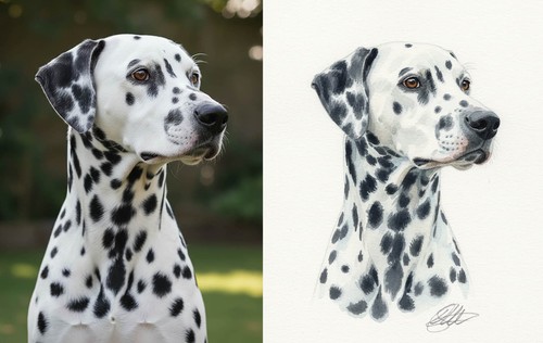 Original dog cat pets art - dog,