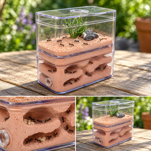 Plaster ant farm nest - ant, castle