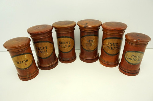 Antique apothecary jars - 6,
