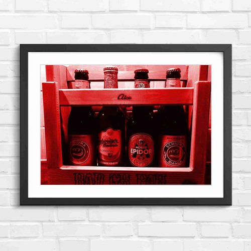 Craft beer bottles wooden - bottles,