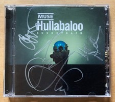 MUSE HAND SIGNED 2xCD Hullabaloo FULLY SIGNED BY ALL THREE Matt Bellamy